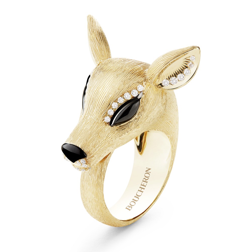 『珠宝』Boucheron 推出 Animaux de Collection 新作：山雀、鹿与蛇