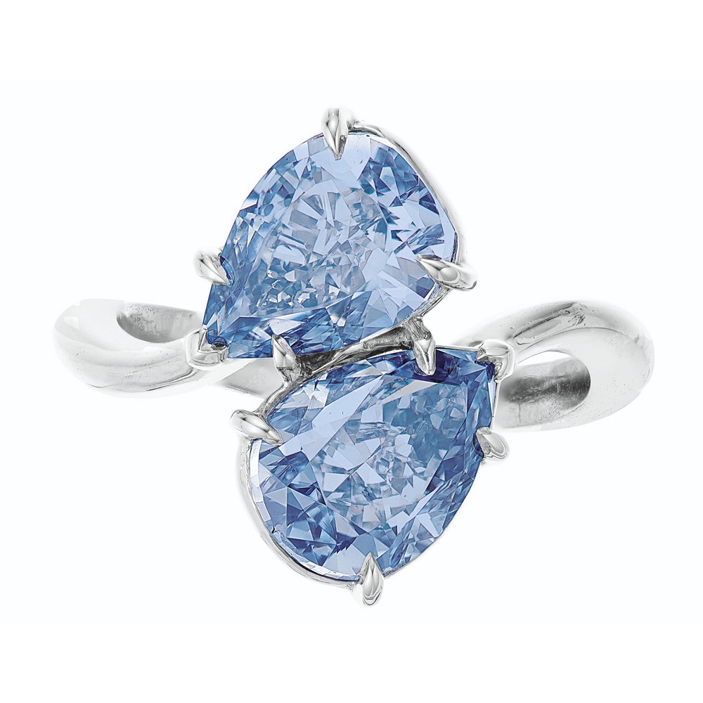 『拍卖』Christie's 纽约珠宝春拍：3.06ct和2.61ct水滴形蓝钻