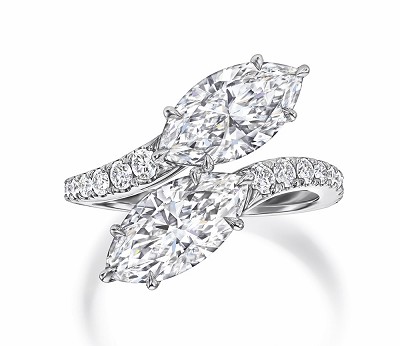 『珠宝』Harry Winston 推出 Bridal Couture 钻戒系列：婚纱礼服灵感