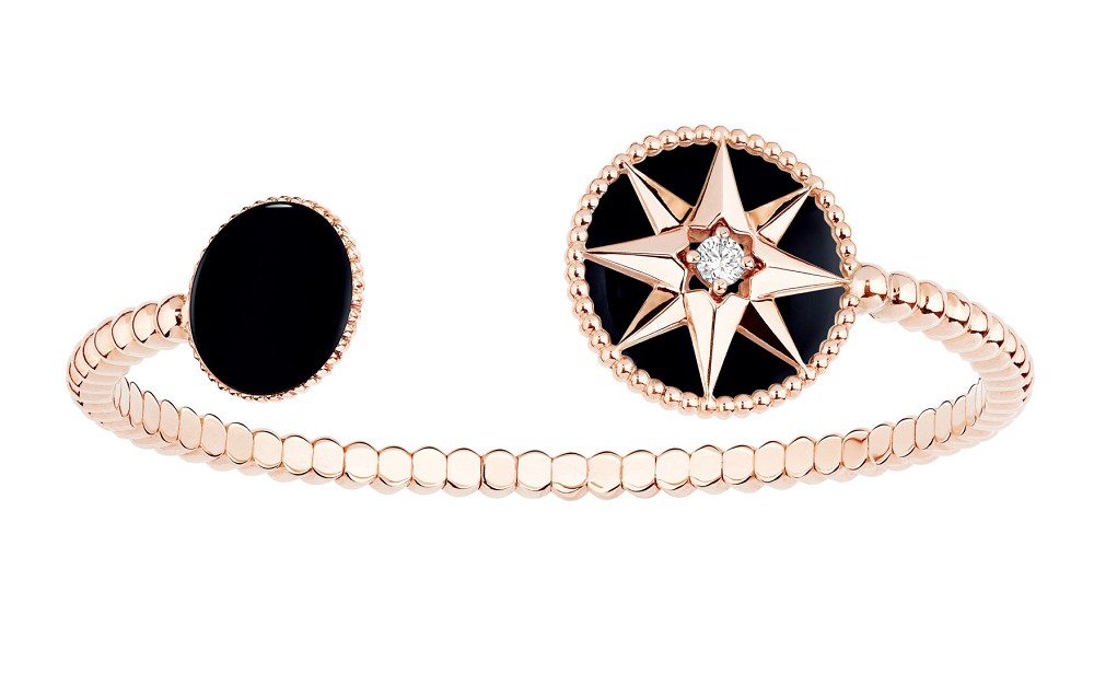 『珠宝』Dior 推出 Rose des vents 手镯新作：蛋白石、孔雀石与缟玛瑙