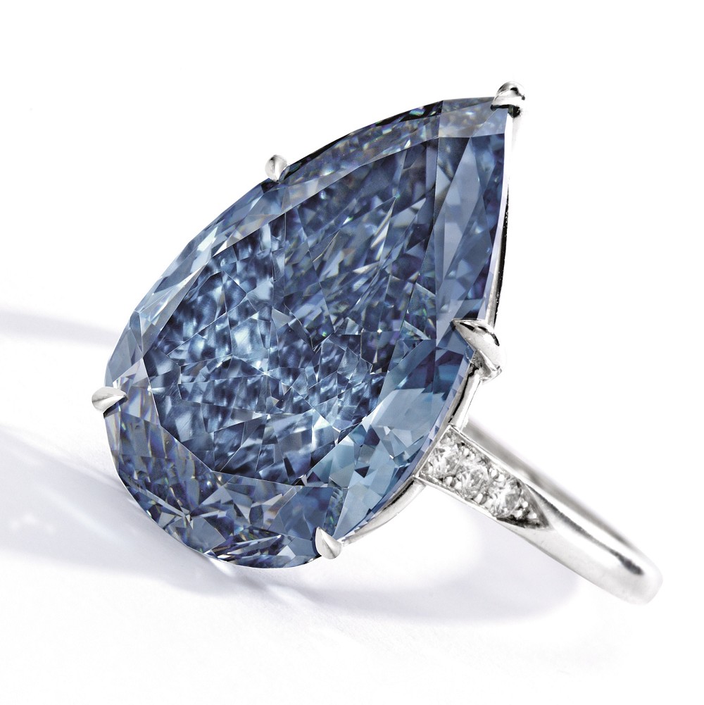 『拍卖』Sotheby's 纽约将拍卖一颗10.62ct水滴形鲜彩蓝钻