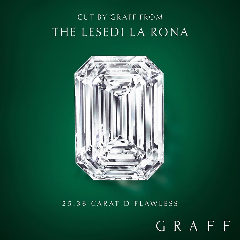 『珠宝』Graff 公布1109克拉「Lesedi La Rona」原石切割的首批钻石