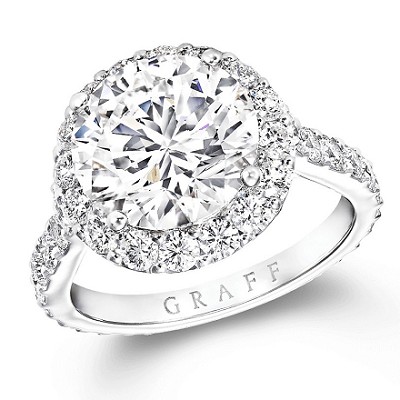 『珠宝』Graff 推出 Icon 系列订婚戒指：钻石光环