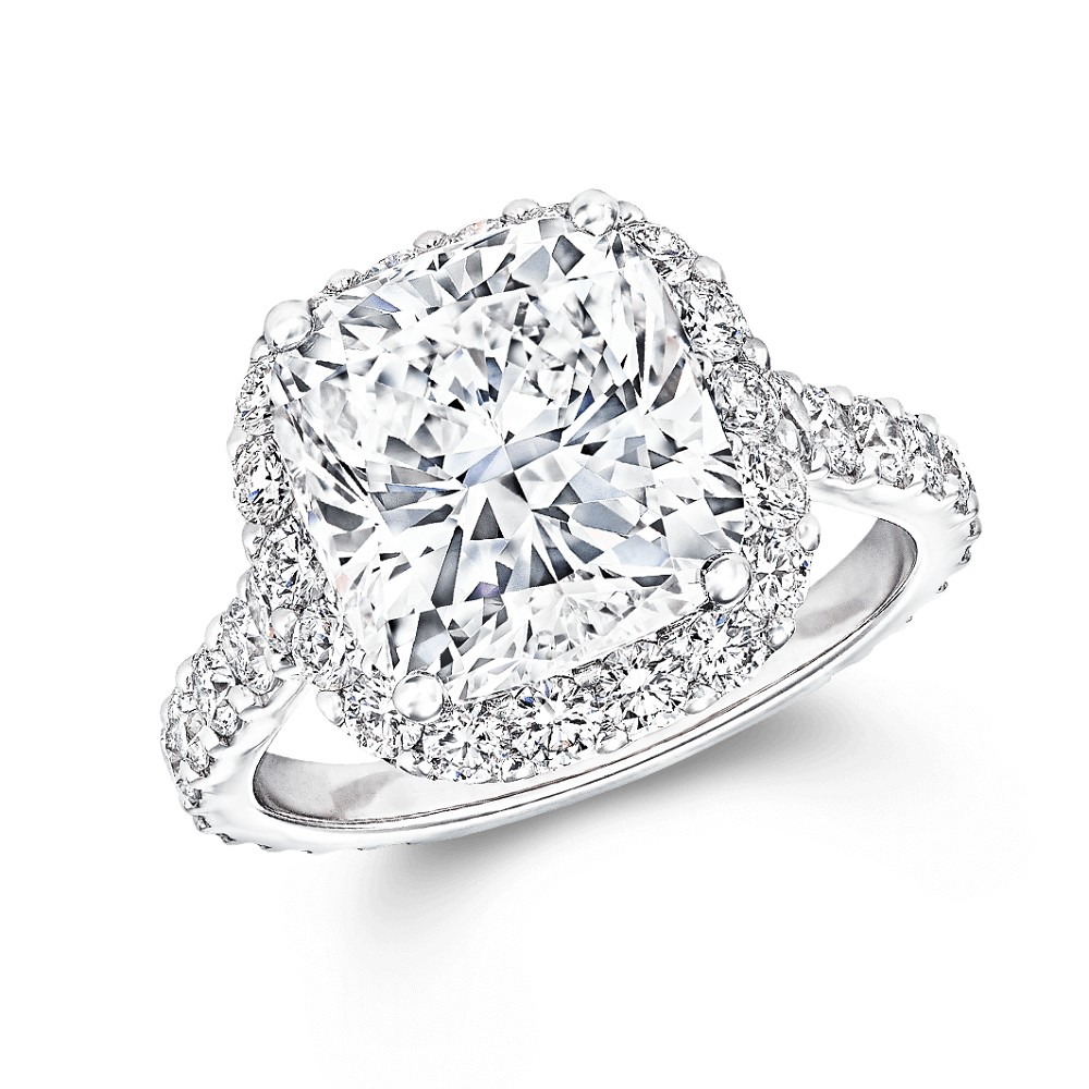 『珠宝』Graff 推出 Icon 系列订婚戒指：钻石光环