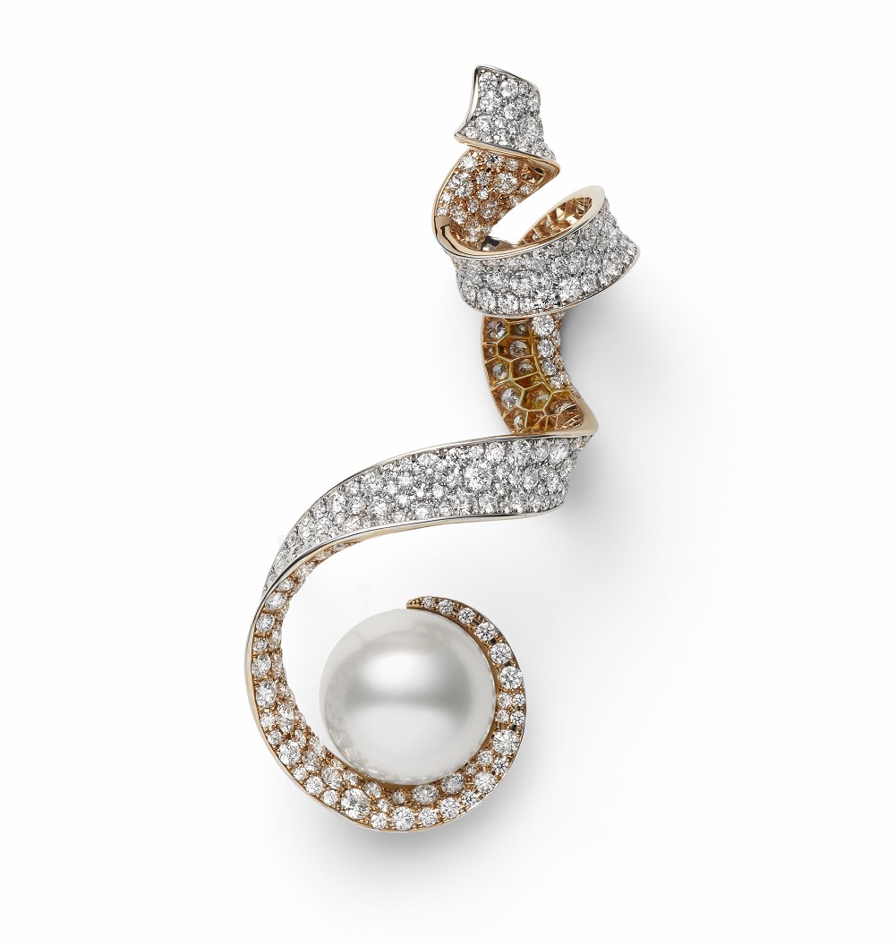 『珠宝』Mikimoto 推出 Jeux de Rubans 高级珠宝：飘逸的丝带