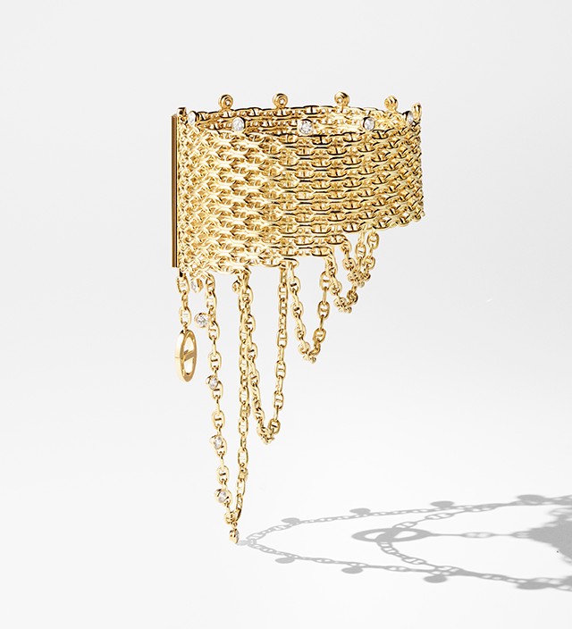 『珠宝』Hermès 推出 Enchaînements Libres 高级珠宝：生动的锚链