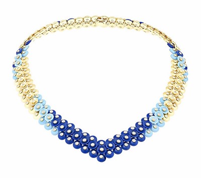 『珠宝』Van Cleef Arpels 推出 Bouton d’Or 新作：青金石，绿松石，黄金